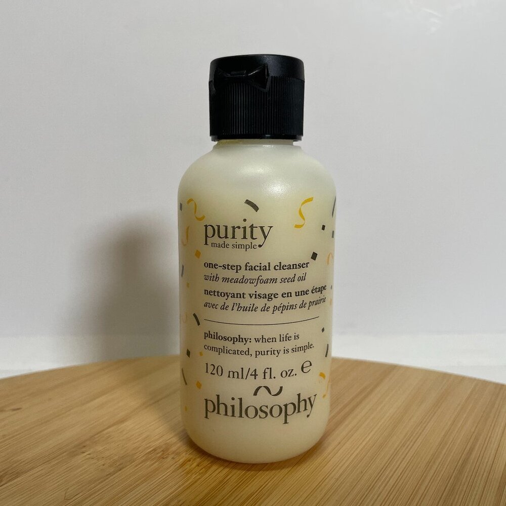 Philosophy Purity Made Simple One Step Facial Cleanser 4 oz Meadowfoam Seed Oil